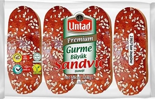 UNTAD PREMIUM GURME BÜYÜK SANDVİC EKMEĞİ 460GR 1+1