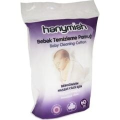 HANYMİSH BEBEK TEMİZLEME PAMUĞU 60LI