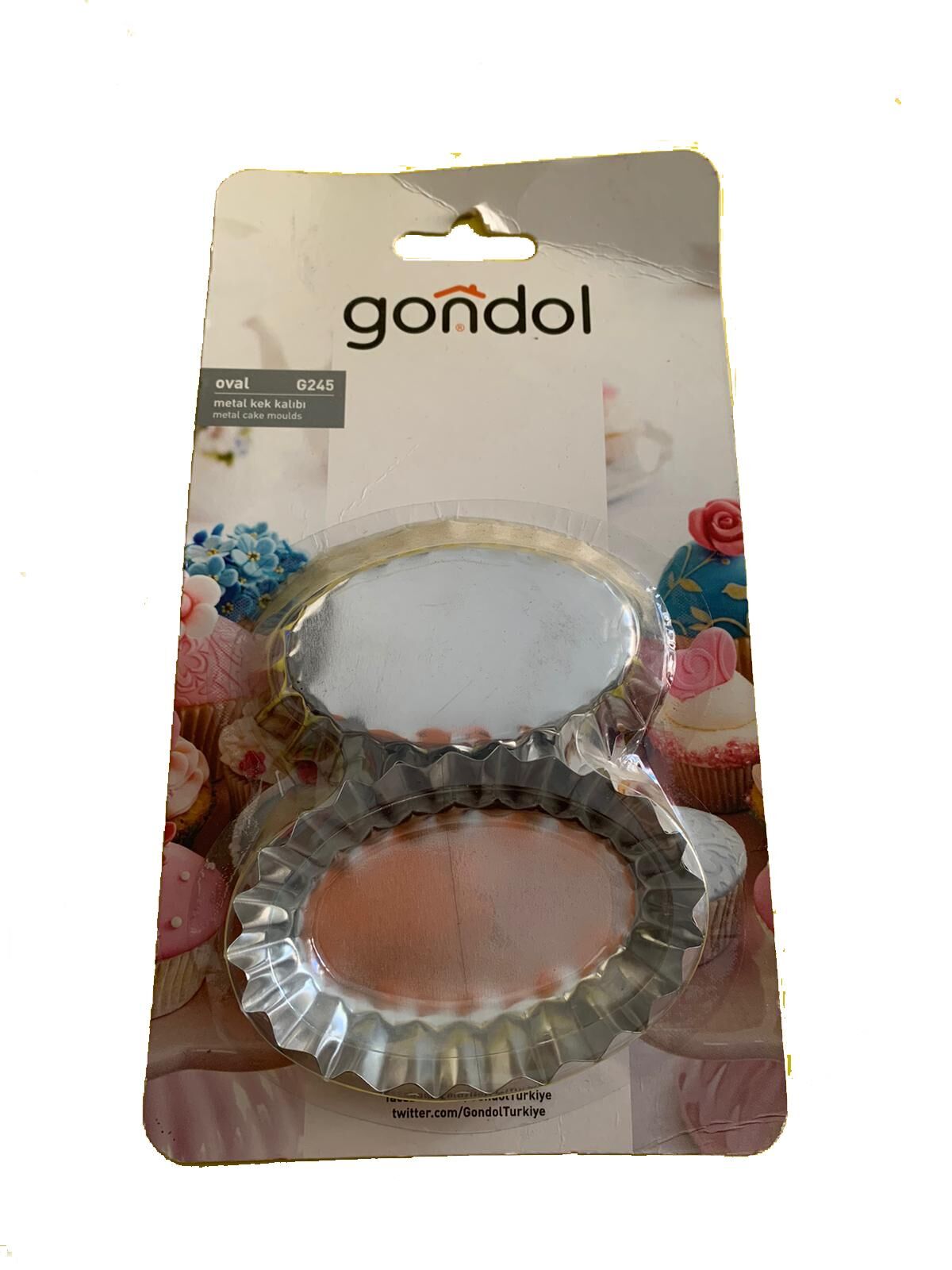 GONDOL METAL OVAL KEK KALIBI 245 6LI