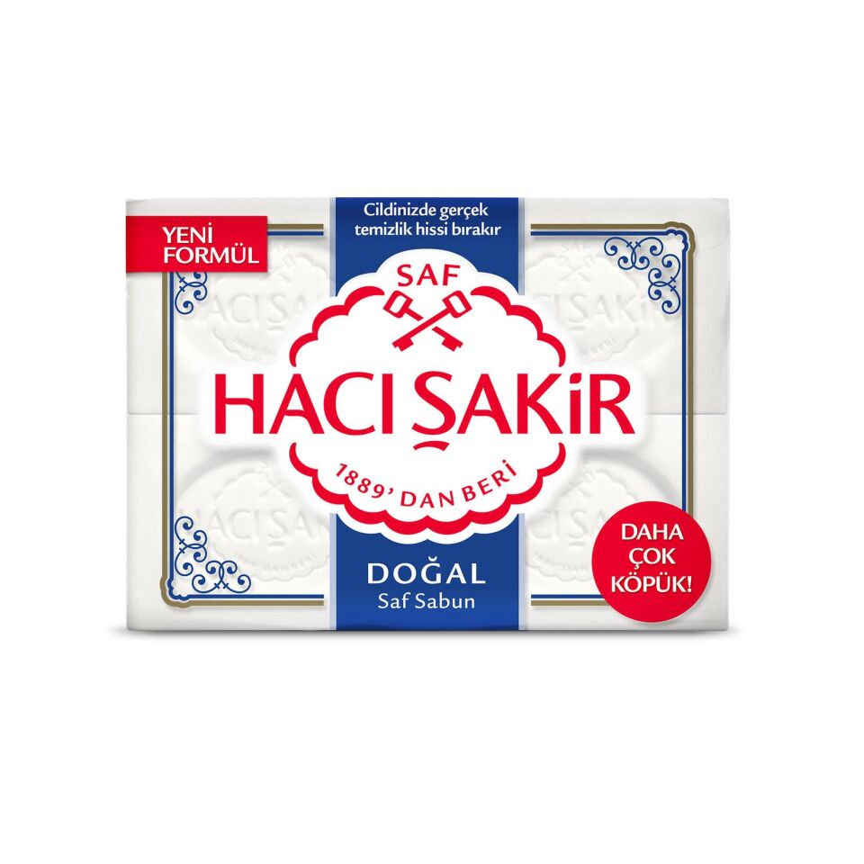 HACI ŞAKİR BANYO SB 600GR DOĞAL  (4X150G)