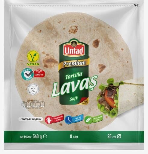 UNTAD LAVAŞ SADE(70GRX8ADET ÇAP 25CM)560GR