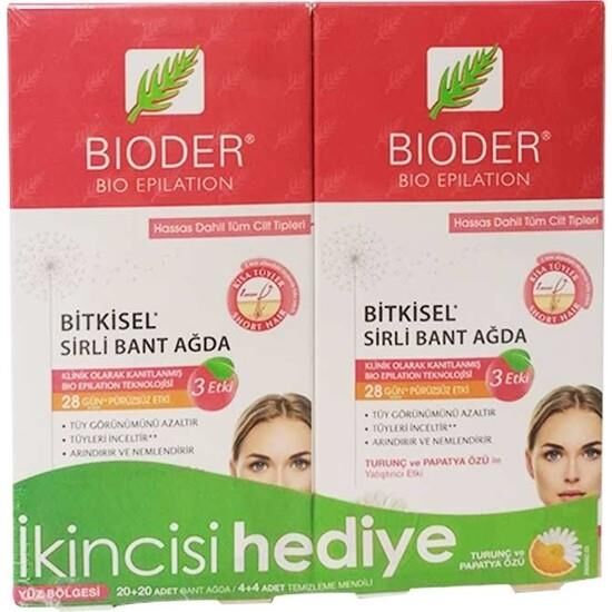 BİODER EPİTEN YÜZ İÇİN SİRLİ AĞDA BANTLARI 1+1