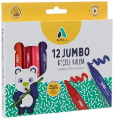 ADEL JUMBO KEÇELİ KALEM 12Lİ