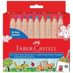 FABER CASTELL İLK BOYA KALEMİM JUMBO YB 12 RENK