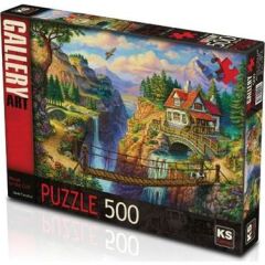 KS GAMES PUZZLE 500 HOUSE ON THE CLİFF