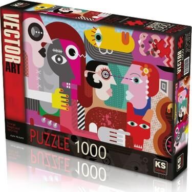 KS GAMES PUZZLE 1000 STRANGE PEOPLE AND DİRTY DOG