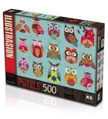 KS GAMES PUZZLE 500 MULTİ OWLS