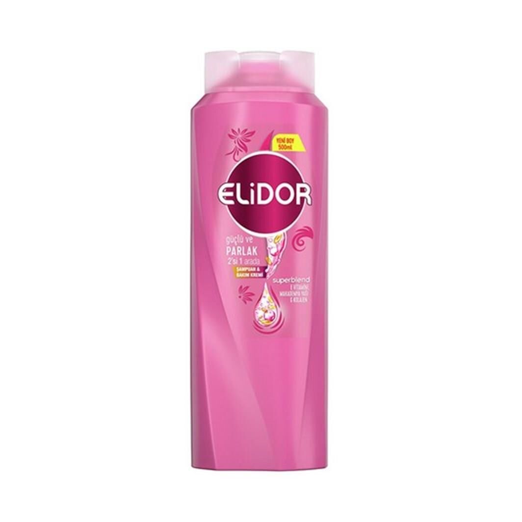 ELİDOR ŞAMPUAN 500ML GÜÇLÜ VE PARLAK 2İN1