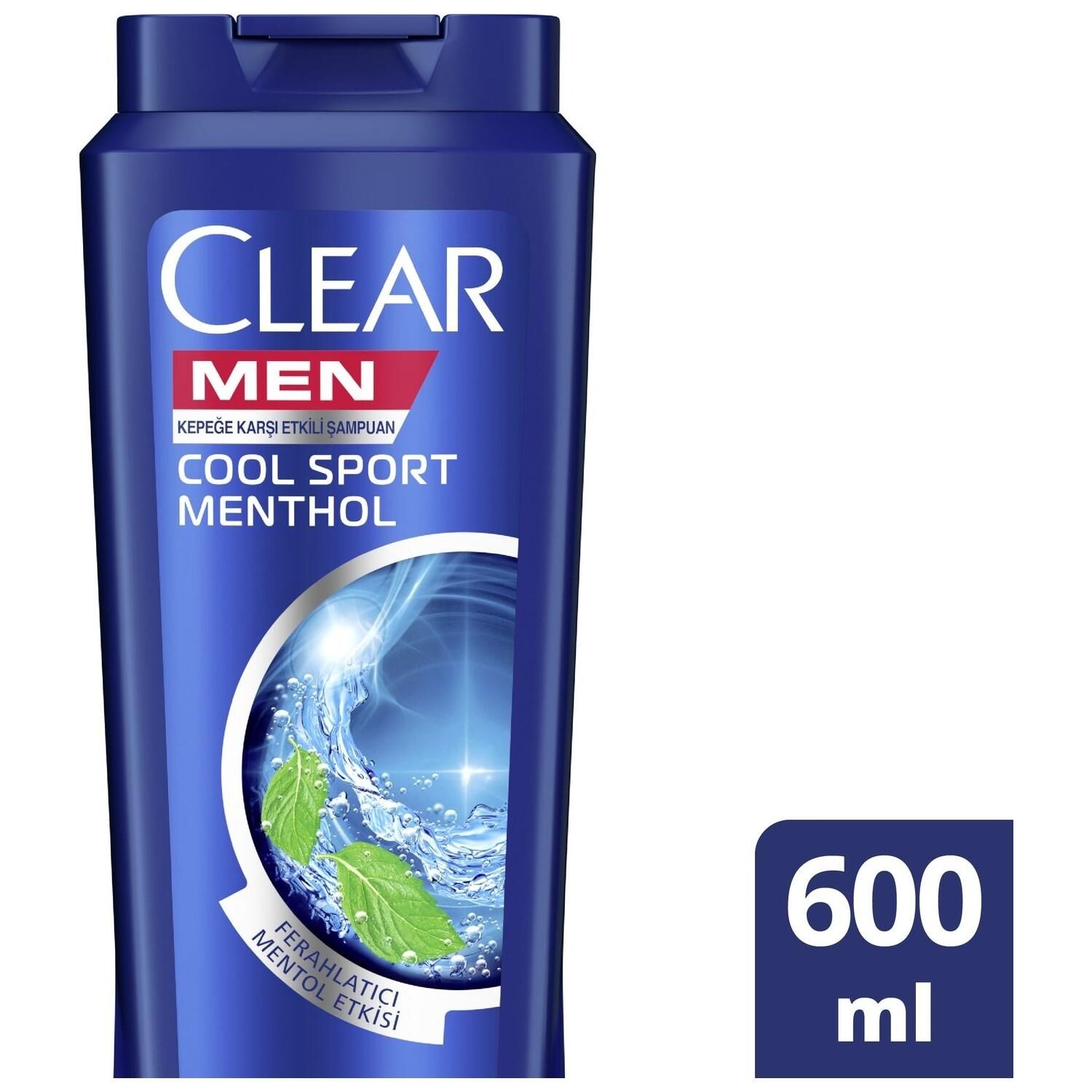 XCLEAR ŞAMPUAN 600ML MEN MENTOL FERAHLIĞI