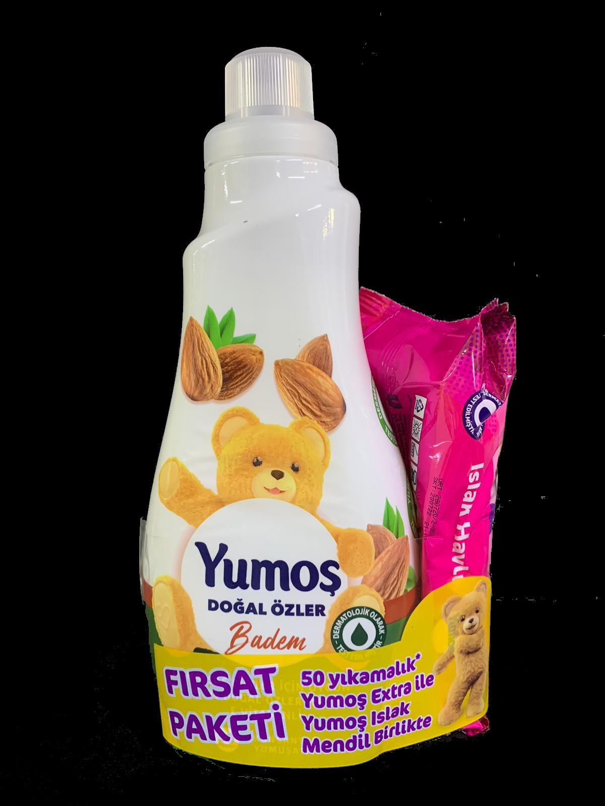 XYUMOŞ EXTRA 1200ML BADEM + ISLAK MENDİL HEDİYE