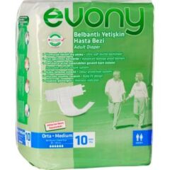 EVONY YETİŞKİN BEZİ MEDİUM 10LU