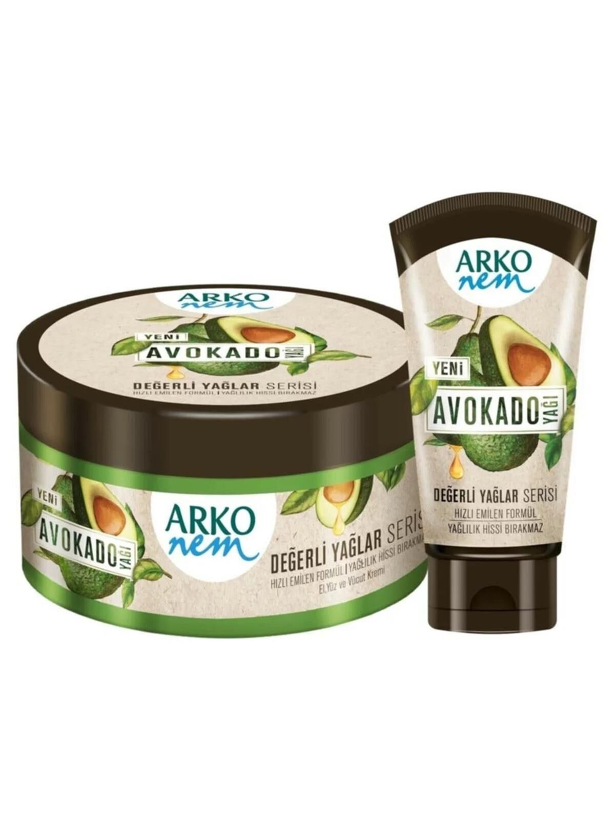 ARKO NEM DEĞERLİ YAĞLAR AVOKADO 250ML+60ML