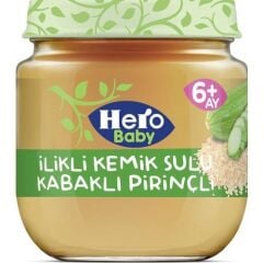 HEROBABY İLİKLİ KEMİK SULU KABAKLI PİRİNÇLİ