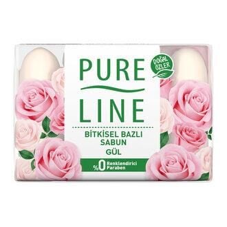 PURELİNE 280GR KATI SABUN GÜL 70GX4