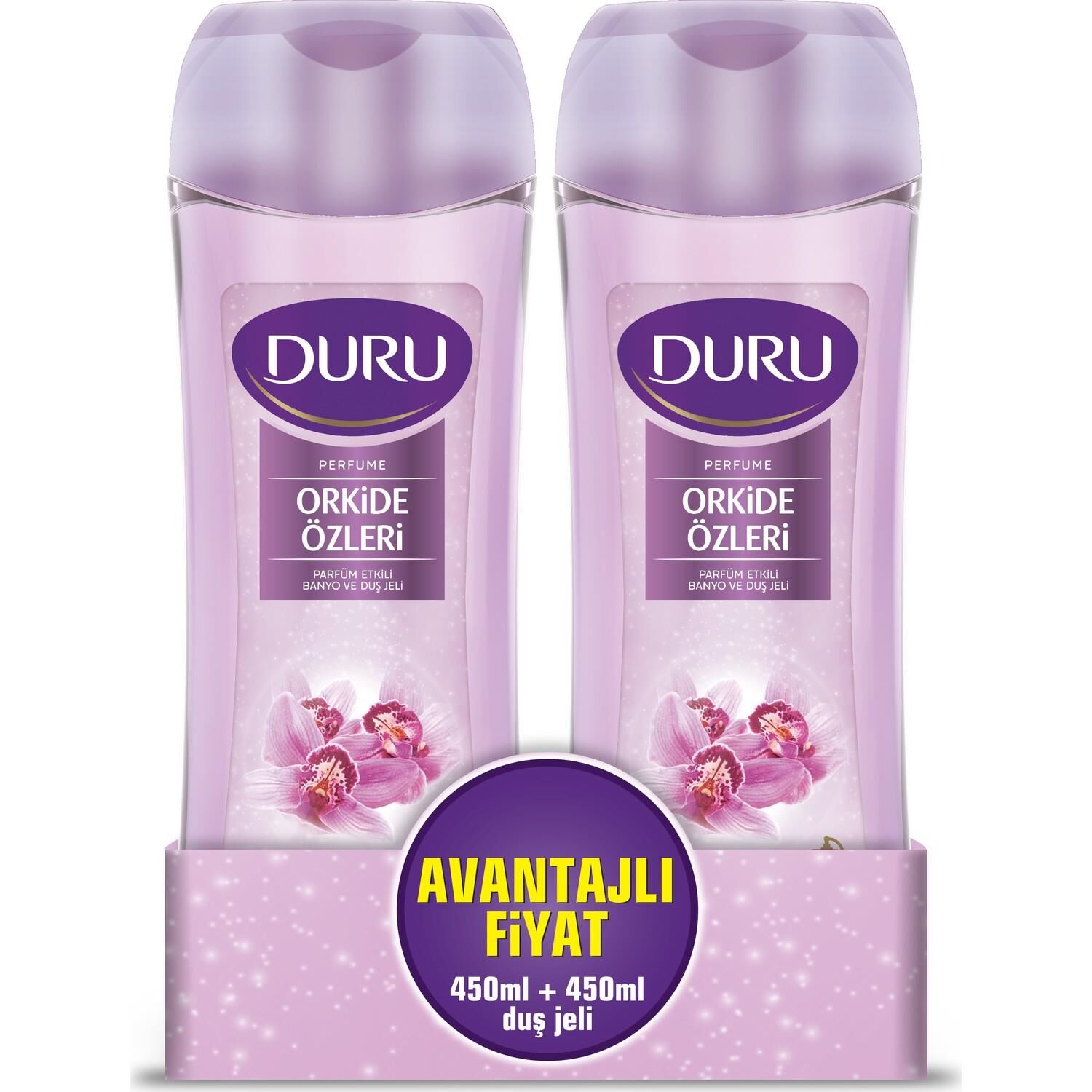 DURU DUŞ JELİ  450+450ML ORKİDE ÖZLERİ