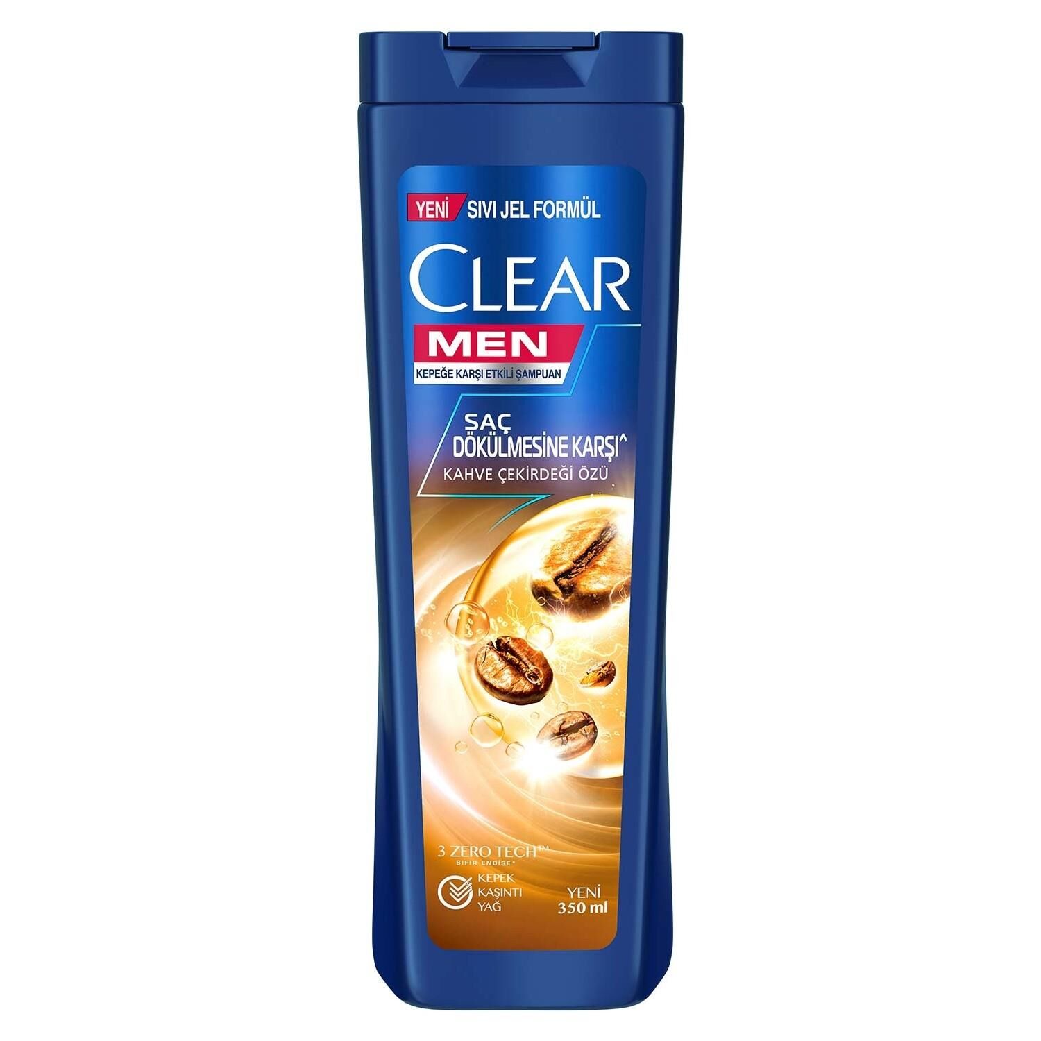 CLEAR ŞAMPUAN 350ML MEN DÖK.KARŞTI KAHVE ÇEKİR.ÖZÜ