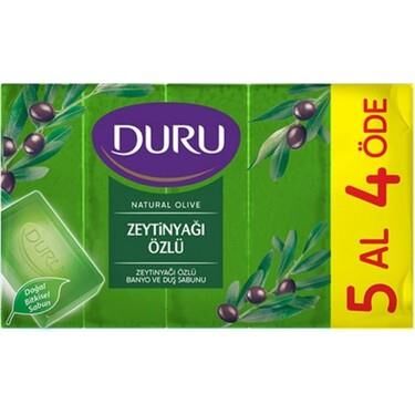 DURU DUŞ SABUNU 150GRX5 NATURAL OLİVE ZEYTİNYAĞLI