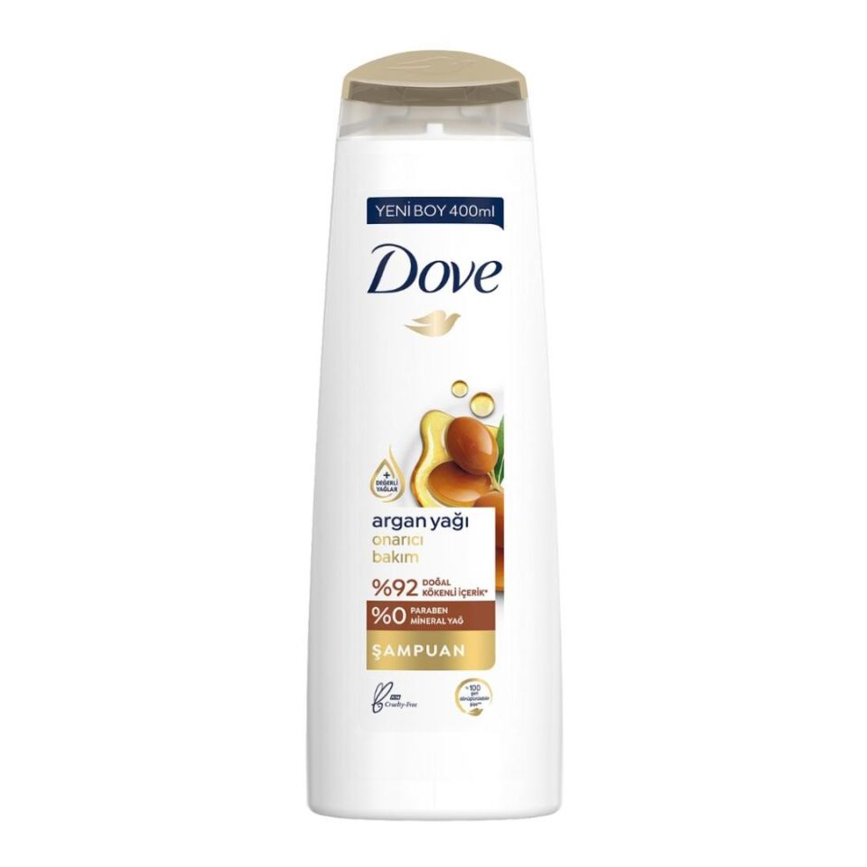 DOVE ŞAMPUAN 400ML ARGAN YAĞI ONARICI BAKIM