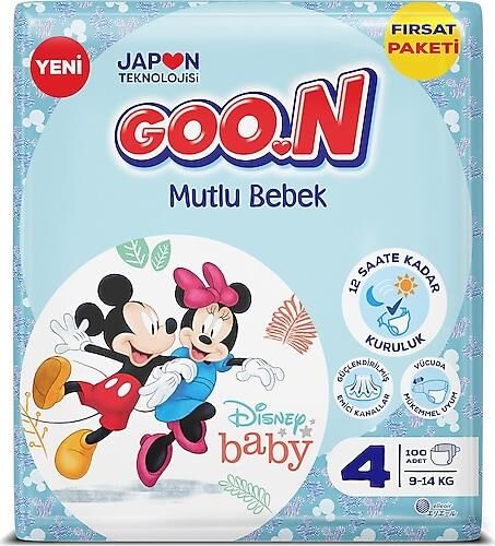 GOON MUTLU BEBEK BEZİ 100LÜ NO:4 AYLIK PAKETİ